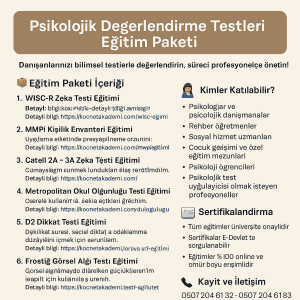 Psikolojik Değerlendirme Testleri Eğitim Paketi